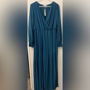 Baltic Born Teal Long Sleeve Dress